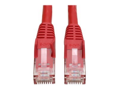 Tripp Lite 3ft Cat6 Gigabit Snagless Molded Patch Cable RJ45 M/M Red 3' - patch cable - 91 cm - red