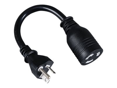 Tripp Lite 6in Power Cord Adapter Cable Heavy Duty L5-20R to 5-20P 20A 12AWG 6" - power cable - 15 cm