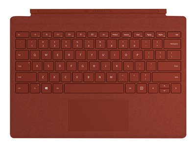 Microsoft Surface Pro Signature Type Cover - keyboard - with trackpad - US - poppy red
