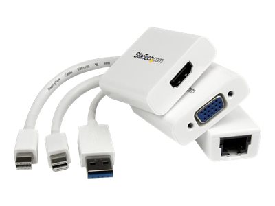 StarTech.com Macbook Air Accessories Kit - MDP to VGA / HDMI and USB 3.0 Gigabit Ethernet Adapter Bundle - Macbook Air …