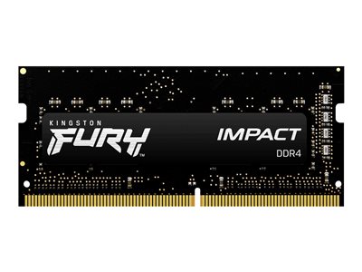 Kingston FURY Impact - DDR4 - kit - 32 GB: 2 x 16 GB - SO-DIMM 260-pin - 3200 MHz / PC4-25600 - unbuffered