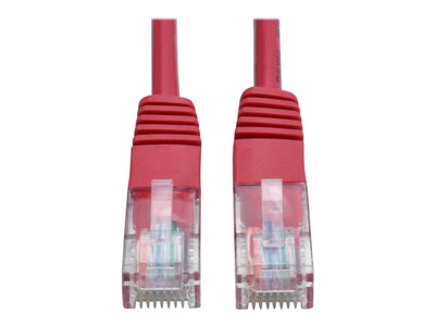 Tripp Lite 10ft Cat5e / Cat5 350MHz Molded Patch Cable RJ45 M/M Red 10' - patch cable - 3 m - red