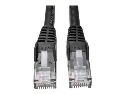 Tripp Lite 25ft Cat6 Gigabit Snagless Molded Patch Cable RJ45 M/M Black 25' - patch cable - 7.62 m - black